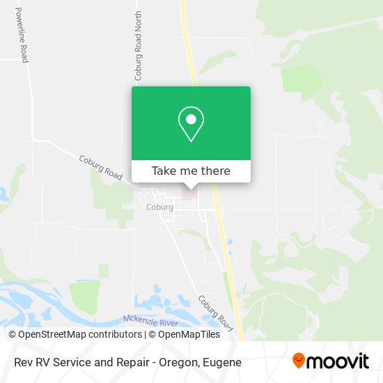 Rev RV Service and Repair - Oregon map