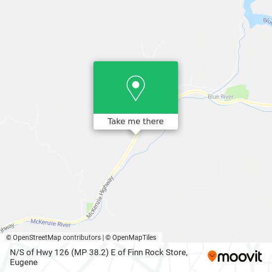 Mapa de N / S of Hwy 126 (MP 38.2) E of Finn Rock Store