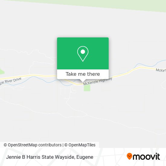 Jennie B Harris State Wayside map