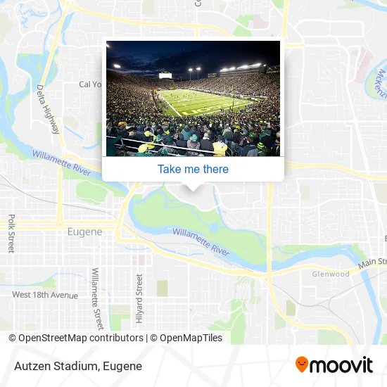 Autzen Stadium map