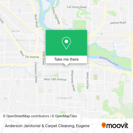 Mapa de Anderson Janitorial & Carpet Cleaning