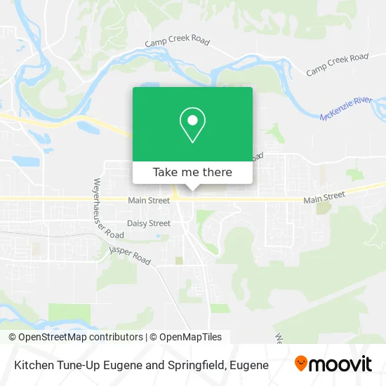 Mapa de Kitchen Tune-Up Eugene and Springfield