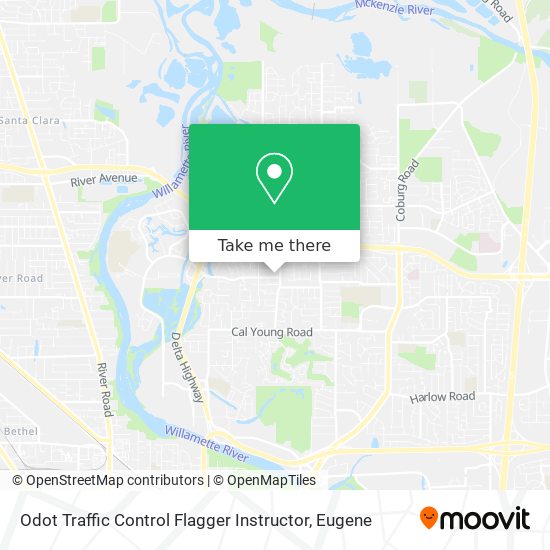 Mapa de Odot Traffic Control Flagger Instructor