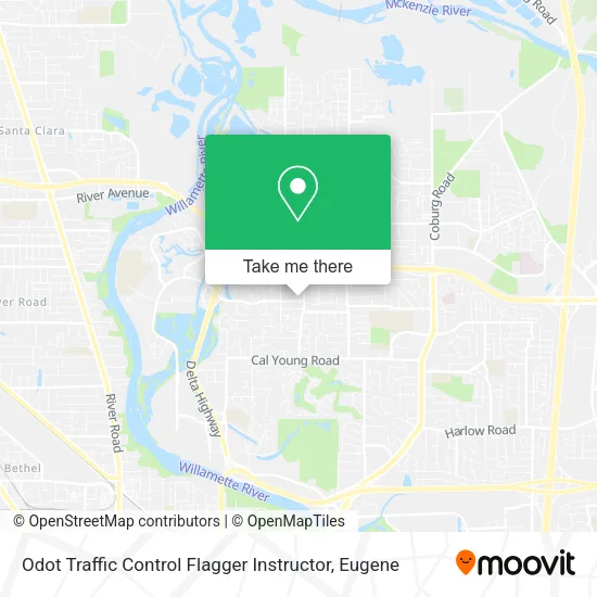 Odot Traffic Control Flagger Instructor map