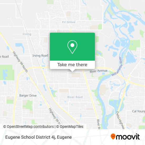 Eugene School District 4j map