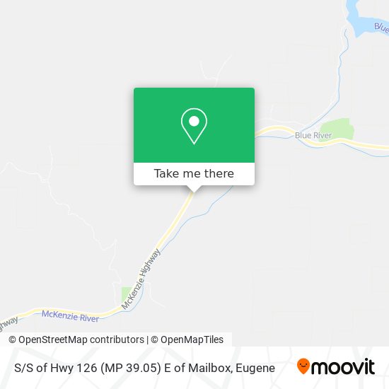 Mapa de S / S of Hwy 126 (MP 39.05) E of Mailbox