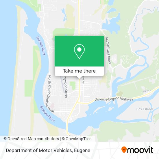 Mapa de Department of Motor Vehicles