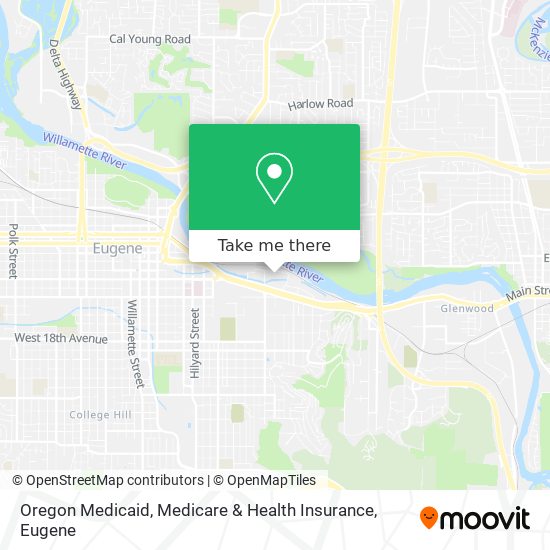 Mapa de Oregon Medicaid, Medicare & Health Insurance