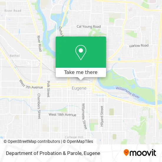 Mapa de Department of Probation & Parole