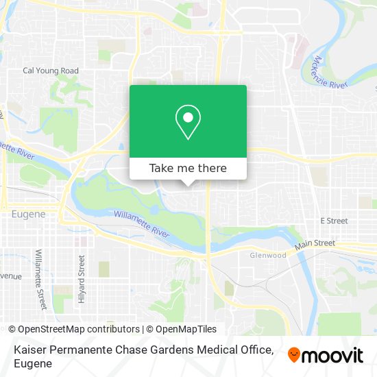 Kaiser Permanente Chase Gardens Medical Office map