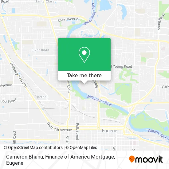Mapa de Cameron Bhanu, Finance of America Mortgage