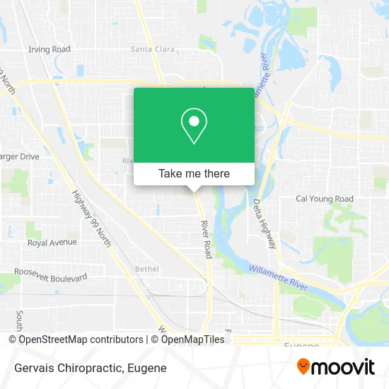 Gervais Chiropractic map