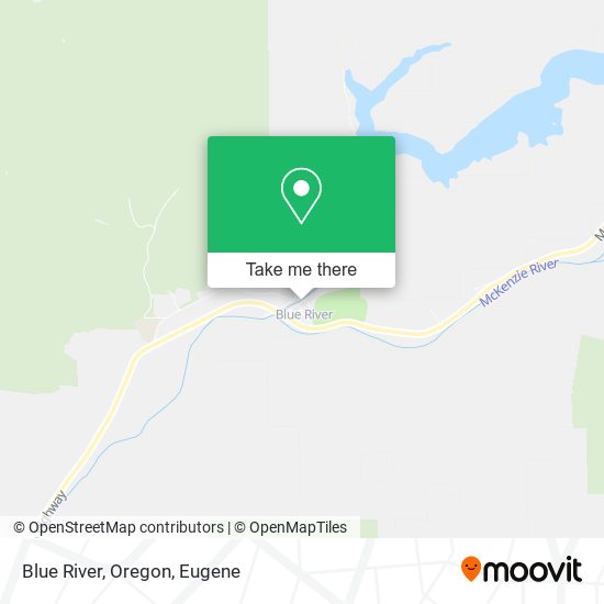 Mapa de Blue River, Oregon