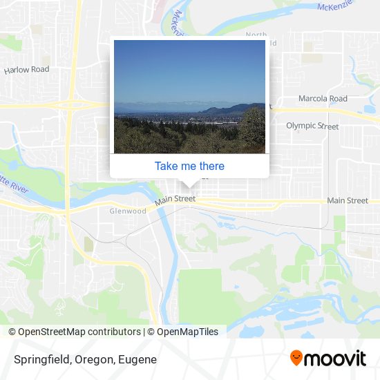 Mapa de Springfield, Oregon