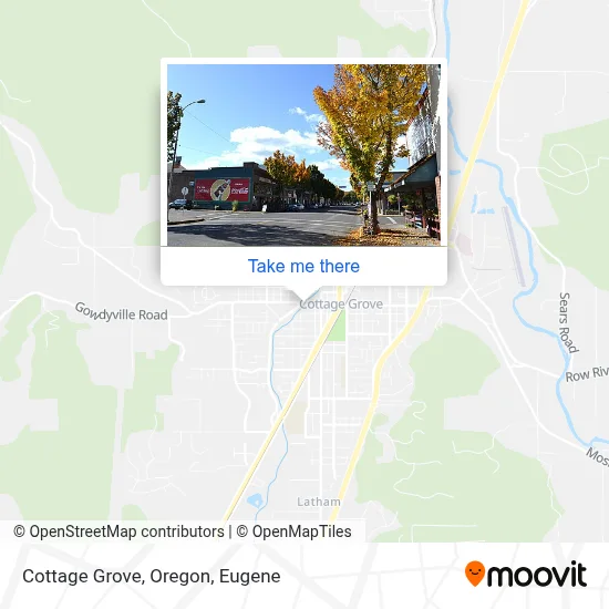Cottage Grove, Oregon map
