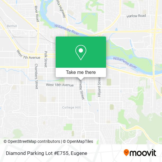Diamond Parking Lot #E755 map