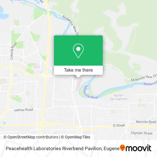 Peacehealth Laboratories Riverbend Pavilion map