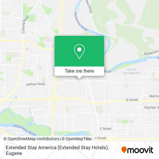 Mapa de Extended Stay America (Extended Stay Hotels)