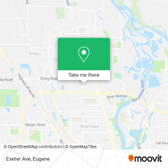Exeter Ave map