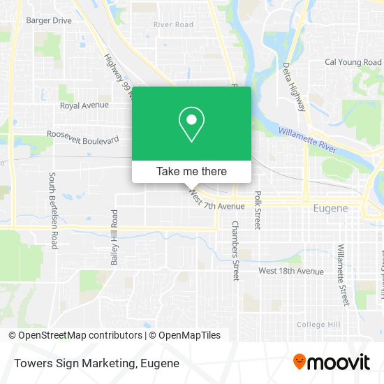 Towers Sign Marketing map