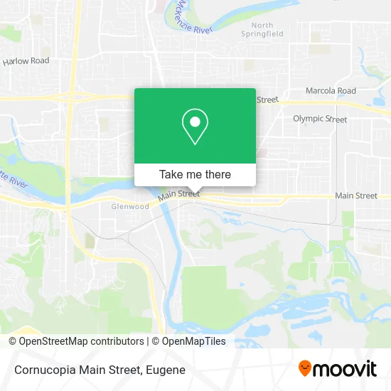 Cornucopia Main Street map