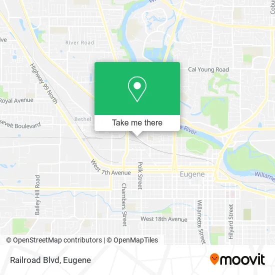 Mapa de Railroad Blvd