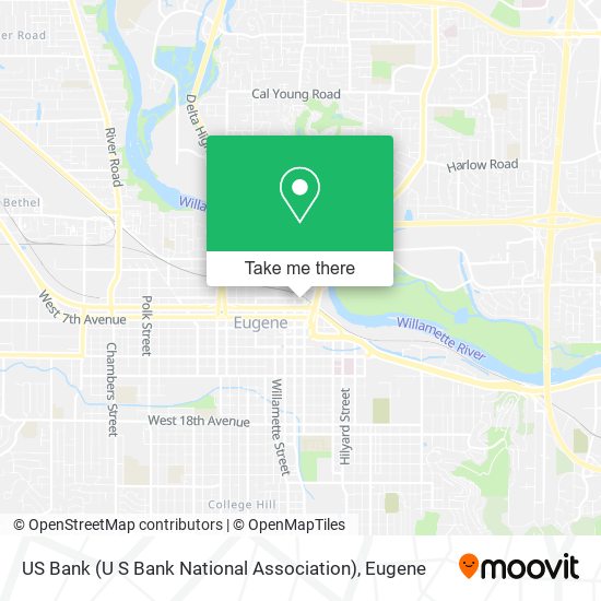 US Bank (U S Bank National Association) map