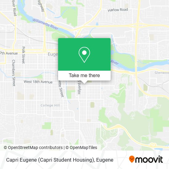 Mapa de Capri Eugene (Capri Student Housing)