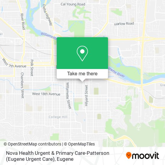 Nova Health Urgent & Primary Care-Patterson (Eugene Urgent Care) map