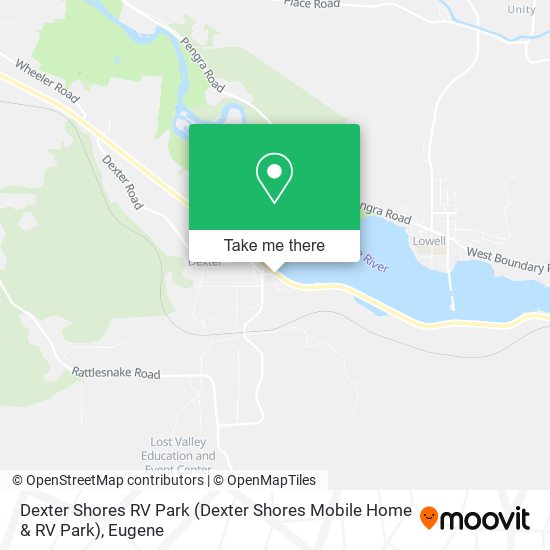 Dexter Shores RV Park (Dexter Shores Mobile Home & RV Park) map