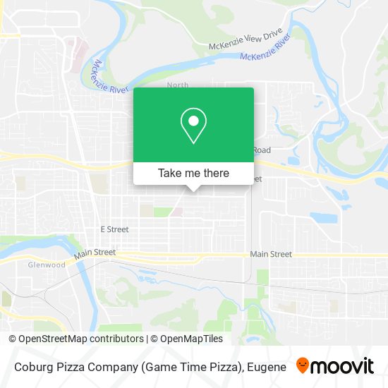 Coburg Pizza Company (Game Time Pizza) map