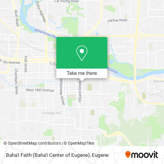 Baha'I Faith (Baha'I Center of Eugene) map