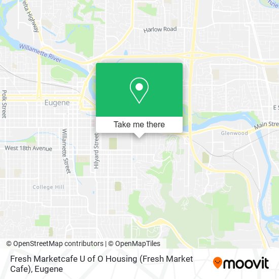 Mapa de Fresh Marketcafe U of O Housing (Fresh Market Cafe)