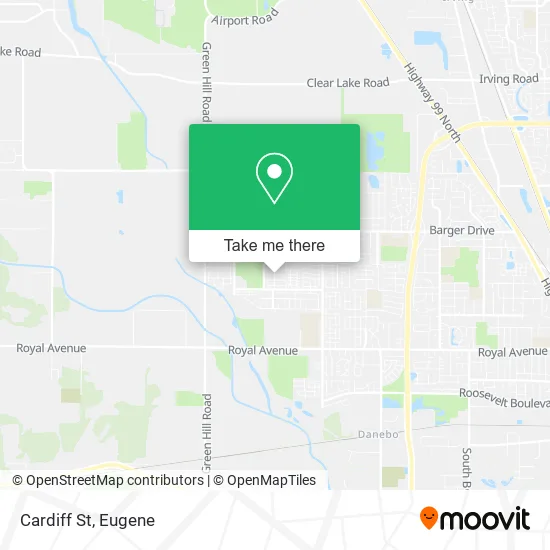 Cardiff St map