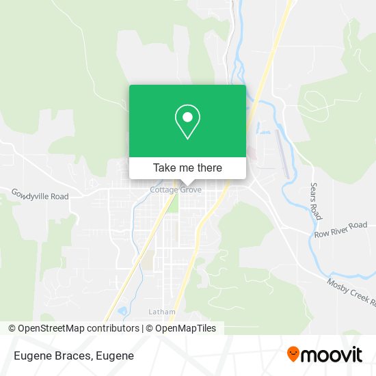 Eugene Braces map