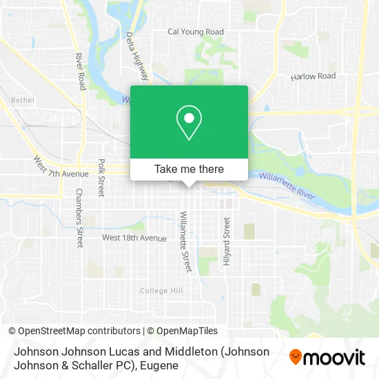 Johnson Johnson Lucas and Middleton (Johnson Johnson & Schaller PC) map