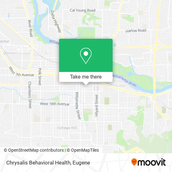 Mapa de Chrysalis Behavioral Health