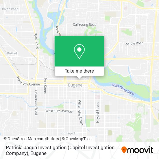 Mapa de Patricia Jaqua Investigation (Capitol Investigation Company)