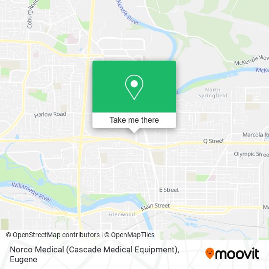 Mapa de Norco Medical (Cascade Medical Equipment)