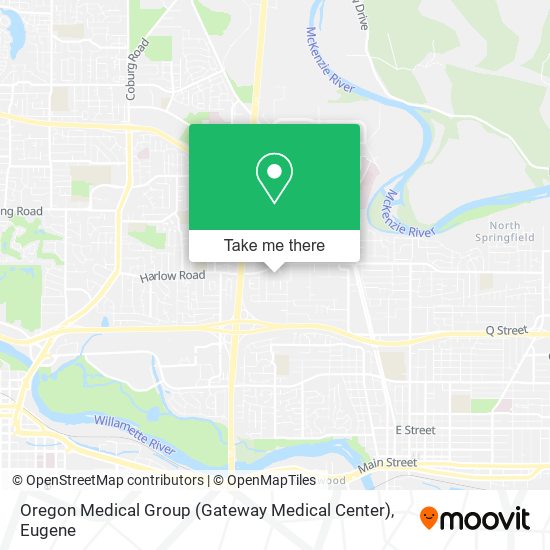 Mapa de Oregon Medical Group (Gateway Medical Center)