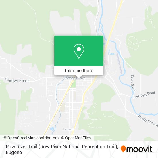 Row River Trail (Row River National Recreation Trail) map