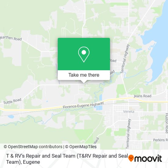 Mapa de T & RV's Repair and Seal Team