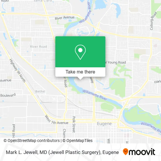 Mapa de Mark L. Jewell, MD (Jewell Plastic Surgery)