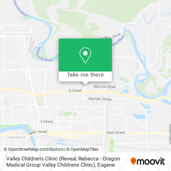 Mapa de Valley Children's Clinic (Reveal, Rebecca - Oregon Medical Group Valley Childrens Clinic)