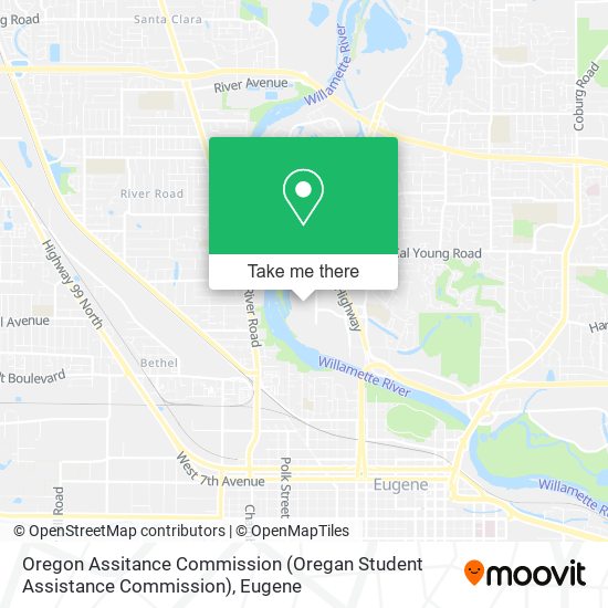 Oregon Assitance Commission (Oregan Student Assistance Commission) map