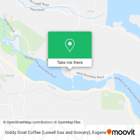 Giddy Goat Coffee (Lowell Gas and Grocery) map