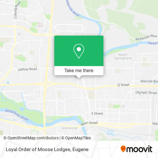 Loyal Order of Moose Lodges map