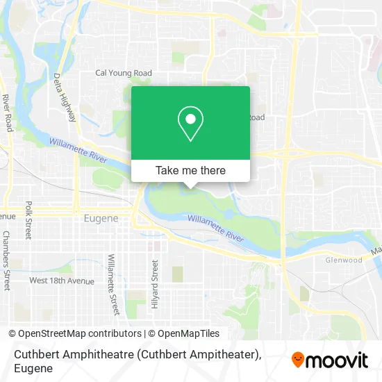 Mapa de Cuthbert Amphitheatre (Cuthbert Ampitheater)