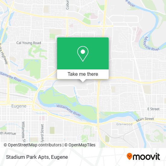Mapa de Stadium Park Apts
