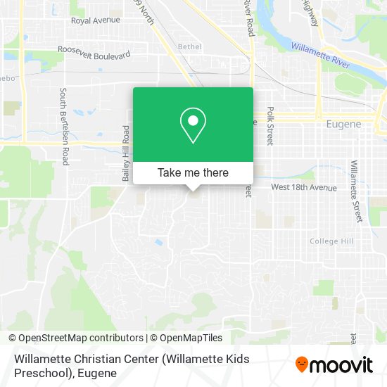 Mapa de Willamette Christian Center (Willamette Kids Preschool)